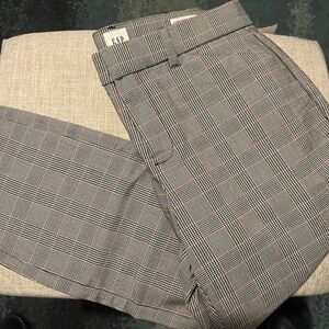 NWT GAP Signature Skinny Ankle Mid Rise checkered/plaid Pants Size 6P
